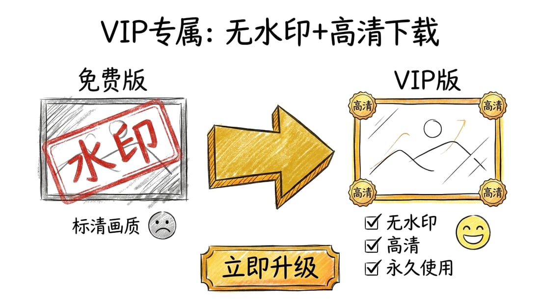 示例图3：VIP专属无水印高清下载